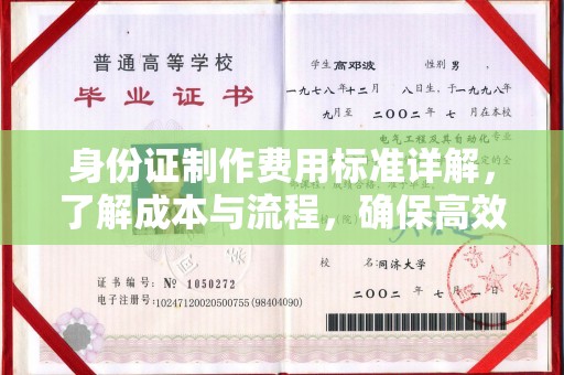 海棠身份证制作费用标准详解，了解成本与流程，确保高效办理