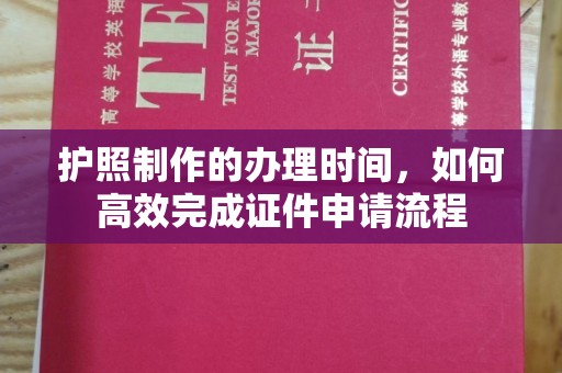 巴东护照制作的办理时间，如何高效完成证件申请流程