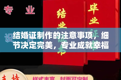菏泽结婚证制作的注意事项，细节决定完美，专业成就幸福