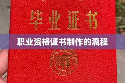 聂荣职业资格证书制作的流程